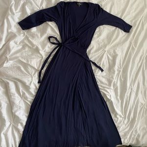 Lulus Garden District navy dress